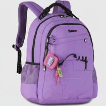 Mochila de Costa Escolar Juvenil Luluca Shine Keep Glowing Chaveiro Color Feminina Clio Mochila de Costa Escolar Juvenil Luluca Shine Keep Glowing Chaveiro Color Feminina Clio