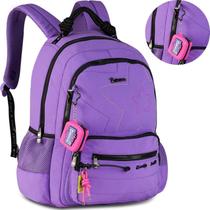 Mochila de Costa Escolar Juvenil Luluca Shine Keep Glowing Chaveiro Color Feminina Clio Mochila de Costa Escolar Juvenil Luluca Shine Keep Glowing Chaveiro Color Feminina Clio