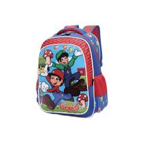 Mochila De Costa Escolar Menino Game World Pequena Reforçada