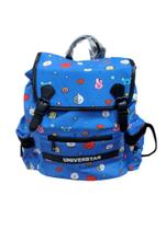 Mochila de Costa Infantil Fechamento Tipo Saco Personagens BT21 - Azul Mochila de Costa Infantil Fechamento Tipo Saco Personagens BT21 - Azul