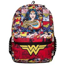 Mochila de Costa Infantil G Mulher Maravilha Volta as Aulas