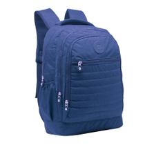 Mochila De Costa Juvenil Crinkle Espaçosa Casual Yins Marinho