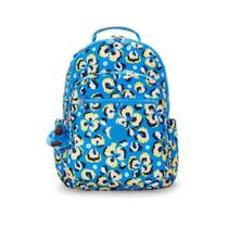 Mochila De Costa Kipling Seoul Leopard Floral