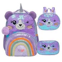 Mochila De Costa + Lancheira + Estojo Leopardo Pack Me Sweet Mochila De Costa + Lancheira + Estojo Leopardo Pack Me Sweet