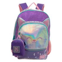 Mochila de Costa Tween Gatinho Juvenil Feminina Xeryus