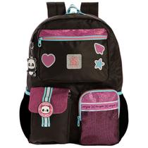 Mochila de Costa Utility Panda Juvenil Feminina Glitter Teen