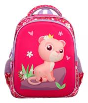 Mochila De Costas 14" Leoa 3D Infantil Escolar E Passeio