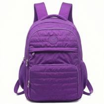 Mochila De Costas 17" Crinkle Escolar Juvenil Viagem Passeio Cor:Roxo Mochila De Costas 17" Crinkle Escolar Juvenil Viagem Passeio Cor:Roxo