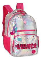 Mochila de Costas 17 Holográfica Oficial Luluca Mochila de Costas 17 Holográfica Oficial Luluca