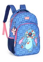 Mochila de Costas 18" Up4You Notebook Stitch Kiss Azul - Luxcel