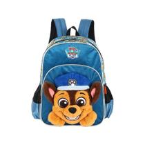 Mochila de Costas 3D Patrulha Canina Chase Azul - Luxcel