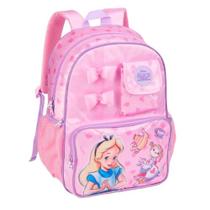 Mochila De Costas Alice no País Das Maravilhas Rosa ou Azul Clio Disney