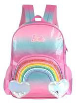 Mochila De Costas Barbie Arco Iris Luxcel Is37231bb