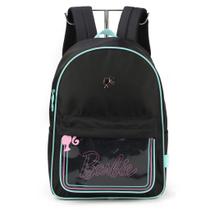 Mochila de costas barbie preto e verde Mochila de costas barbie preto e verde