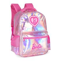 Mochila de Costas Barbie Rosa Holográfico IS42721BB Luxcel Lançamento 2026