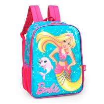 Mochila De Costas Barbie Unicórnio Verde Escolar - Luxcel