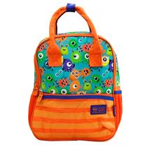 Mochila de Costas Bolsa Baby Masculina Monstrinhos Laranja Mochila de Costas Bolsa Baby Masculina Monstrinhos Laranja