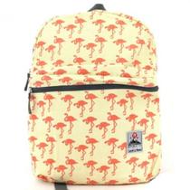 Mochila De Costas Canvas Teen 8331671 Caqui Flamingo