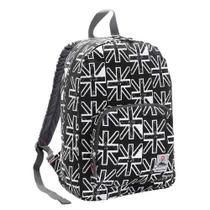 Mochila de Costas Casual Espaçosa Canvas Teen Bandeira Republic Vix Preto Mochila de Costas Casual Espaçosa Canvas Teen Bandeira Republic Vix Preto