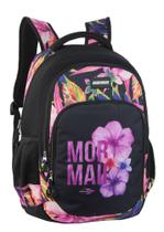 Mochila de Costas Casual Executiva Mormaii Preta Floral MOR-0043 Daci (SKU 15853)