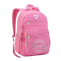 Mochila De Costas Color Up Meninas Juvenil Escolar Glitter