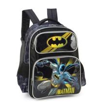Mochila De Costas com Mascara Batman cor Cinza