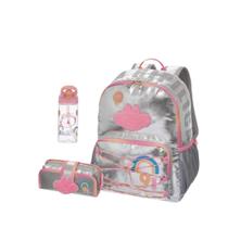 Mochila De Costas Com Necessaire e Garrafa Lilica Glimmer