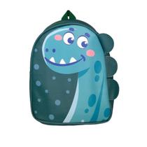 Mochila De Costas Dinoosauro Verde Infantil Escolar Meninos