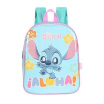 Mochila de Costas Disney Stitch Creche Passeio Meninas Kids Cor:Verde Mochila de Costas Disney Stitch Creche Passeio Meninas Kids Cor:Verde