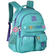 Mochila de costas e de bordo 17,5 Flower Power Rebecca Bonbon - verde