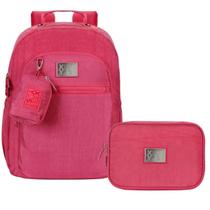 Mochila de Costas e Estojo Box Rosê Kit Escolar Xeryus Mochila de Costas e Estojo Box Rosê Kit Escolar Xeryus