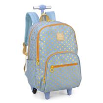 Mochila de Costas e Rodinhas Up4You Azul - Luxcel