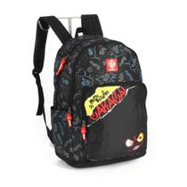 Mochila De Costas Enaldinho Juvenil Escolar Passeio - Preto Mochila De Costas Enaldinho Juvenil Escolar Passeio - Preto