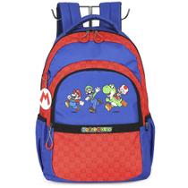 Mochila De Costas Escolar Compartimento Notebook Mario Bros