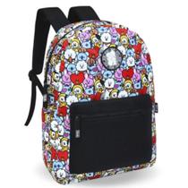 Mochila de Costas Escolar e Notebook Reforçada BTS Preto