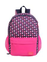 Mochila de Costas Escolar Feminina Coração 51853