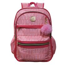 Mochila de Costas Escolar Feminina Happy Poliéster Kika 24M04 - Volta às Aulas