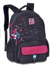 Mochila de Costas Escolar Feminina Rebecca Bonbon soft 17,5 Teen Cor Preta