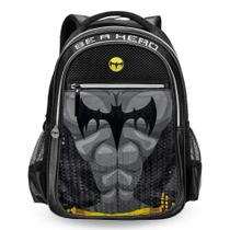 Mochila De Costas Escolar Grande Infantil Morcego Be A Hero