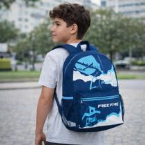 Mochila de Costas Escolar Grande Resistente Free Fire Passeio Escolar Infantil Mochila de Costas Escolar Grande Resistente Free Fire Passeio Escolar Infantil