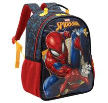 Mochila de Costas Escolar Infantil 16 Homem Aranha Black - Xeryus