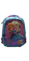 Mochila De Costas Escolar Infantil Anna e Elza Princess On Ice Com Painel Personalizado Em PVC