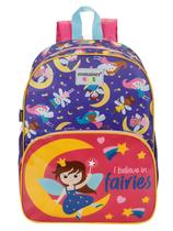 Mochila de Costas Escolar Infantil Dermiwil Container Kids Fadas Cor:Roxo