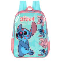 Mochila De Costas Escolar Infantil Fãs Disney Stitch Angel