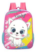 Mochila De Costas Escolar Infantil Gatinha Cindy