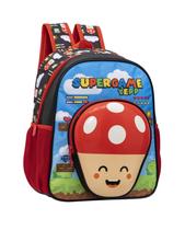 Mochila De Costas Escolar Infantil Mario Yepp Super Bros