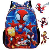 Mochila de Costas Escolar Infantil Marvel Spidey Amazing Friends Spider Man o Homem Aranha Xeryus