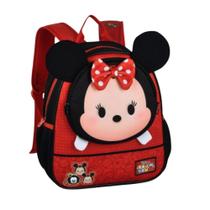 Mochila De Costas Escolar Infantil Minnie Menina Feminina Volta as Aulas