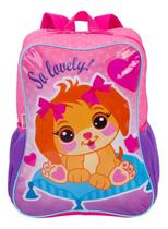 Mochila de Costas Escolar Infantil Sestini M Lulu Rosa