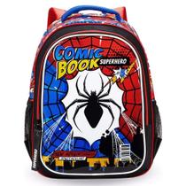 Mochila De Costas Escolar Infantil Spider Comic Book Hero Mochila De Costas Escolar Infantil Spider Comic Book Hero